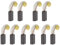 5 Pairs Motor Carbon Brushes 13mm x 8mm x 5mm Universal Power Tool Replacement Parts for Angle Grinder Orbital Sander