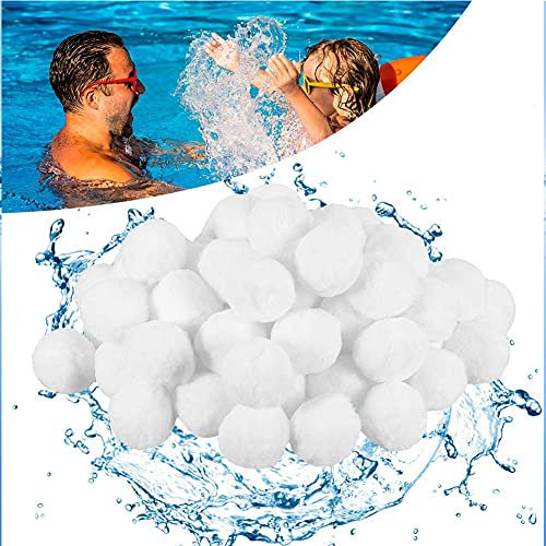 Tongyundacheng Boules filtrantes en coton pour piscine 700 g - Blanches - Écologiques - Pour aquarium de piscine