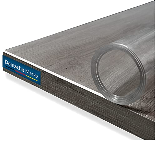 TEXMAXX Protector de Mesa Transparente 2mm con Bordes Biselados - Diferentes Tamaños para Mesa, Escritorio y Encimera de PVC - 70 cm x 70 cm
