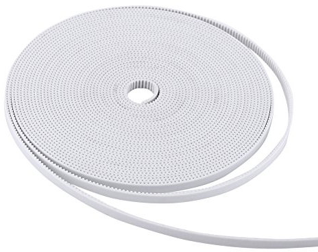 10m 6mm Breite Zahnriemen GT2 6mm Stahlkern Zahnriemen für 3D-Drucker Weißes 2gt6 Open End Pu-Material mit Stahlkern 3D-Druckerzubehör