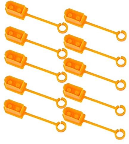 chiwanji XT60 Male Female Plug Dust Cap Protector Shell Anti Rubber Terminal for RC Aircraft, GELB