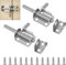 Wkmamo 2 Stück Türriegel Edelstahl,Schiebeschloss Bolzenriegel Riegel Türgleitbolzen Abschließbare Riegel,Riegelschloss Klein Tür Riegel für Badezimmer Toilette Schuppen Schlafzimmer (2 Stk, size 1)