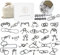 JasCherry Juego de 30 Piezas Juguetes Rompecabezas de Metal Alambre Set para Adultos IQ Juguete Logica Rompecabezas de Hierro Ingenio de Metalicos Juego Mentales para Niños y Adolescentes #001