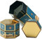 Lpitoy Tinplate Tee Organizer Hexagon Tea Versiegelte Glas Tee Lagerbehälter Vintage Style Storage Container Für Teezucker