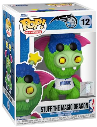 Funko Pop! NBA: Mascots - Orlando - Stuff The Magic Dragon - NBA Mascots - Vinyl-Sammelfigur - Geschenkidee - Offizielle Handelswaren - Spielzeug Für Kinder und Erwachsene - Sports Fans