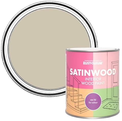 Rust-Oleum Green Satinwood Interior Wood Paint - Silver Sage 750ml