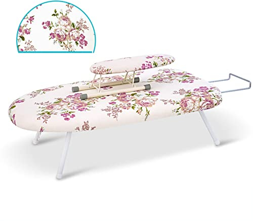 Planche à repasser de table avec rembourrage en feutre épais, housse résistante à la chaleur, pieds en acier inoxydable, mini planche à repasser portable pour la couture, salle d'artisanat, maison,