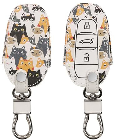 kwmobile Autoschlüssel Hülle kompatibel mit Opel 3-Tasten Smartkey Autoschlüssel Keyless Go - Kunstleder Schutzhülle Schlüsselhülle Cover