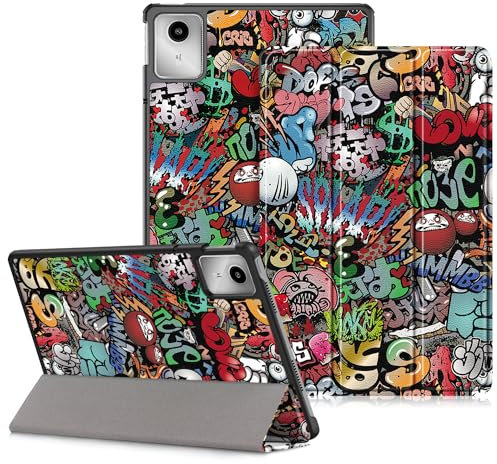 DINGGUAGUA Custodia per Lenovo Tab M11 11 Pollici Tablet 2024 TB330FU, Ultra-sottile Cover con Funzione Supporto,Graffiti
