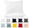 Lotusein Kissenbezug 50x70 cm (2er Set) - Weiß - 100% Jersey Baumwolle 175 g/qm Kissenbezüge - Kissenhülle für Kissen mit Reißverschluss - Oeko-Tex Zertifiziert