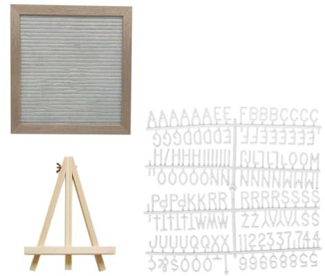 Suoumwa Korktafel, 25,4 X 25,4 Cm, Wanddekoration, Filz-Buchstabentafel, Eichenholz, Nachrichtentafel, Buchstaben, Filz-Buchstabentafel, Heimdekoration,