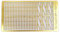 RC Model Boat Etching 1:72 Scale Brass Photo-Etched Perforated Rail Stanchions 2 Holes & 3 Holes Class Stanchions For Ship Model(3 holes)