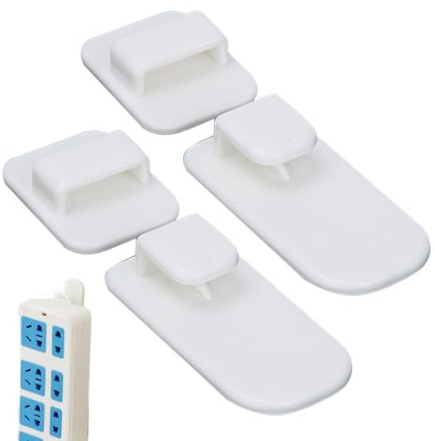 Tuxxjzm Ganchos adhesivos de pared, ganchos de soporte para mando a distancia, 2 unidades de ganchos adhesivos para control remoto de aire acondicionado, organizador de llaves del hogar para espacios