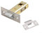 Radius Tubular Latch, Polished Brass, Suitable for Internal Doors, 2pcs (40mm)