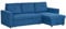 HOMCOM 3 Seater Sofa Bed, L Shaped Pull Out Sofa Bed with Storage, Convertible Click Clack Settee Sectional Sleeper Futon for Living Room, Office, Dark Blue