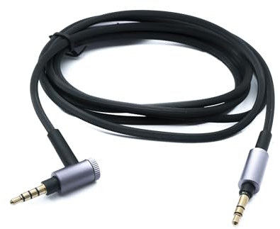SYSTEM-S Audio Ersatz Kabel 150 cm AUX Klinke Lautstärkeregler Spirale für Sony MDR XB950BT 1000X 10R MZX7 WH 1000XM4 H900N CH700N
