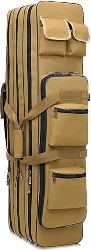 31/39/47 Zoll doppelter Langer Gewehrkoffer, ltifunktionaler taktischer Outdoor-Transportkoffer für Erwachsene mit großer Kapazität, wasserdichte dreischichtige Struktur, Zwei-Wege-Reißversc