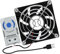 Ventilateur USB 80 mm 5 V alimenté sans balais avec câble USB réglable pour récepteur DVR ordinateur home cinéma armoire de refroidissement