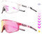 KAPVOE Photochromatische Selbsttönend Fahrradbrille für Herren Damen Klar Sportsonnenbrille TR90 Rahmen Sport Radfahren MTB Radbrille UV400 Schutz Sportbrille für Laufen Fahren Baseball Triathlon Rosa