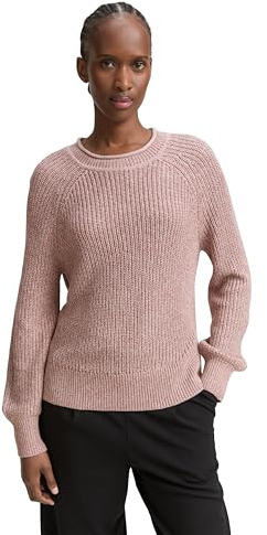 TOM TAILOR Denim Damen Strickpullover mit leichten Ballonärmeln