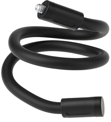 eMagTech Flexible Bracket 1/4'' Twist Mount Base Bracket for Crib Surveillance Camera Remote Care Device, Black