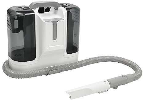 Tragbarer Teppich- und Polsterreiniger,450W,10kpa,Polster- & Teppichreiniger mit 1,8L Frischwassertank (bis 60°C) und 0,6L Abwassertank,mit 6 Spezialdüsen für Matratzen,Vorhänge und Wohnaccessoires