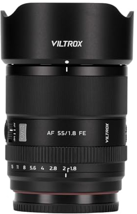 VILTROX APO 55mm F1.8 FE Objetivo, AF 55mm f/1.8 EVO para Sony E | AF 55/1.8 FE, Objetivo Full Frame con Gran Apertura para Sony A7CII A7CR ZVE1 A7RⅤ FX2 a7RⅣ a7Ⅳ a7RⅢ A6700 FX30 ZV-E10 a6600