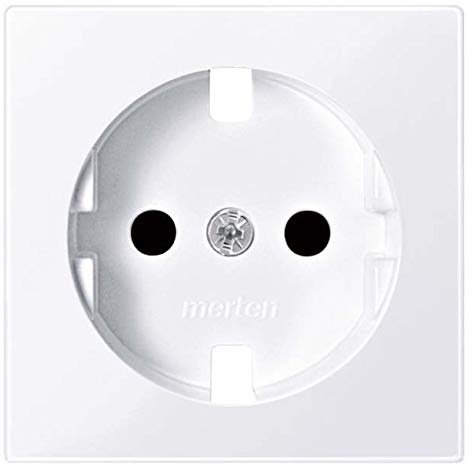Merten ZenPl für Schuko-Steckdose mit BRS TPb, System M, aktiv weiß, MEG2330-0325
