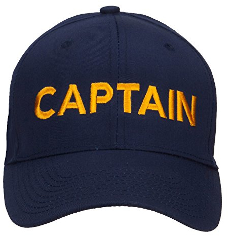 e4Hats.com Captain bestickte Cap - Blau - Einheitsgröße