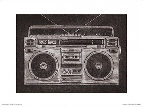 1art1 Radios Poster Ghetto Blaster, Retro, Barry Goodman Kunstdruck Bild 40x30 cm