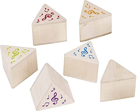 goki 56683 - Klangmemo aus Holz, Akustisches Gedächtnisspiel zur Förderung der Wahrnehmung von unterschiedlichen Klängen, Lernspielzeug für Geräusche und Laute, 12er Set, ab 3 Jahre