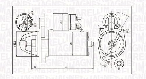 Magneti Marelli 063721202010 Anlasser VW, Mercedes-Benz | Kompatibel mit: MERCEDES-BENZ C-CLASS, C-CLASS Coupe, C-CLASS T-Model, CLK, E-CLASS, E-CLASS, E-CLASS T-Model, M-CLASS