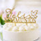 Personalisierter Caketopper Kommunion Taube | Tortenstecker, Holz roh oder Acryl in 10 verschiedenen Farben erhältlich | Mit deinem Wunschnamen/Wunschtext für Taufe/Kommunion/Konfirmation