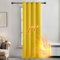 Deconovo Christmas Decorations Eyelet 108 Inch Drop Thermal Insulated Blackout Curtain for Living Room 52x 108 Mellow Yellow 1 Panel