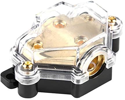 Kuuleyn Distribution Block, Power Distribution Block, Car Power Distribution, 3 Way Car Audio Stereo Power Distribution Block Splitter 1 in 3 Out