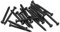 Musiclily Basic 2,6x26mm Metall Metrisches Gewinde Tonabnehmer Holz Befestigungs Schrauben für Single Coil/Humbucker Pickups, Schwarz (20er Set)
