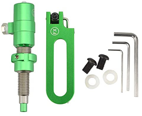 SHARROW Bogenschießen Magnetische Pfeilauflage und Bogenschießen Kissen Plunger Set Druckknopf Metallpfeilauflage Linke Hand Rechte Hand für Recurvebogen (Rechtshändig, Grün)