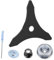 Gekufa Brush Cutter Blade 3T with Blade Adapter Kit for Lawnmower Gardening Machine Strimmer Blade for Poor Fresh Grass and Lawnmower