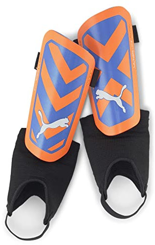 PUMA Unisex 3087401 Schienbeinschoner, Ultra Orange-Blauer Glimmer, L