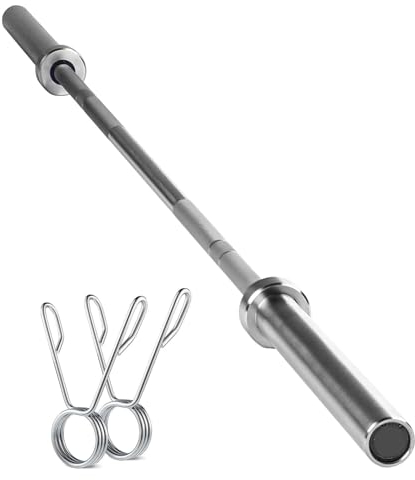 Olympische Trainingsstange 180 cm Stahl verchromt Ø 50 mm ohne Gewichte