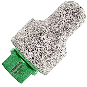 KURSTOL Diamant Fingerfräser – Diamantfräser 20-35mm x M14 Gewinde zur Vergrößerung der Formung von runden Abschrägungen vorhandenem Loch von Porzellan,Hartkeramik,Granit,Marmor flach