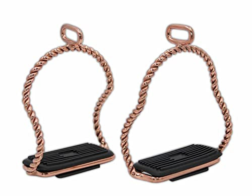 AMKA Isländersteigbügel Rosegold geschwungene Schenkel