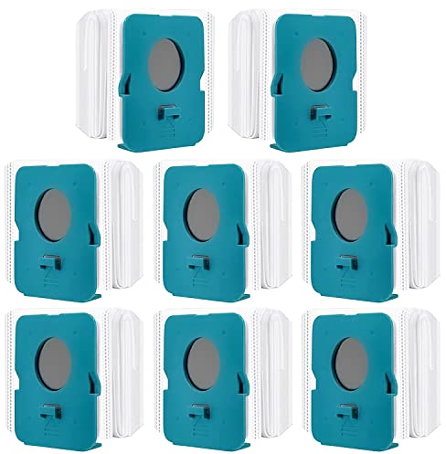Lot de 8 Sacs de Rechange pour Aspirateur Sans Fil Samsung Bespoke Jet VCA-ADB95, Cordless Stick Aspirateur Pièces de Rechange, Clean Station Remplacement, Accessoires pour Aspirateurs