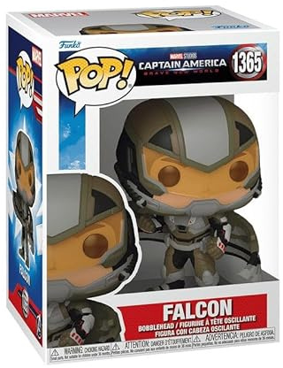 Funko POP! Marvel: Captain America Brave New World - Falcon | Offizielles Superheroes Merch - Vinyl Sammelfigur als Regal Deko - Geschenkidee zum Geburtstag für Fans und Sammler