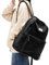 Schulrucksack Teenager Rucksack Schule Damen Herren Wasserdicht Leichter Daypack Tagesrucksack Reise Backpack für Mädchen Jungen - Schwarz