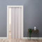 Panana Folding Door Effect PVC Internal Accordion Concertina Sliding Door Brown/Ivory/White/Yellow (12mm thick, white)