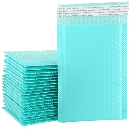 50 Stück/Lot rosa Schaumstoff-Umschlagtaschen, selbstklebende Versandtaschen, gepolsterte Versandumschläge mit Luftpolster-Versandtasche, Versand, Geschenkpakete, Tasche, Blau, 50 Stück, 15 x 20 cm