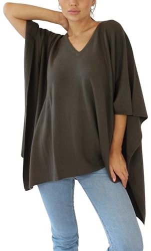 Win's Poncho en cachemire - Fabriqué en Italie