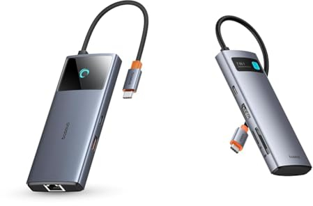 Baseus USB C Hub 10Gbps USB 3.2 Adapter mit LAN Ethernet & USB C Hub 7 in 1 Adapter mit 4K@60Hz HDMI