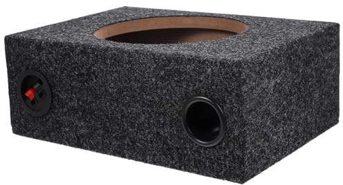 Cassa Subwoofer Sigillata 8 Pollici per Auto, Ricambio DIY | Rivestimento Peluche Nero, Struttura in Legno Abs e Lega di Zinco, Accessorio per Appassionati Car Audio